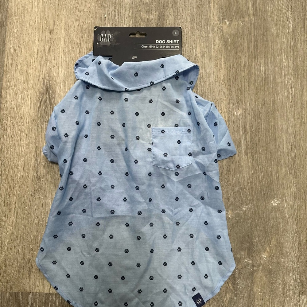 GAP Blue Patterned Dog Shirt